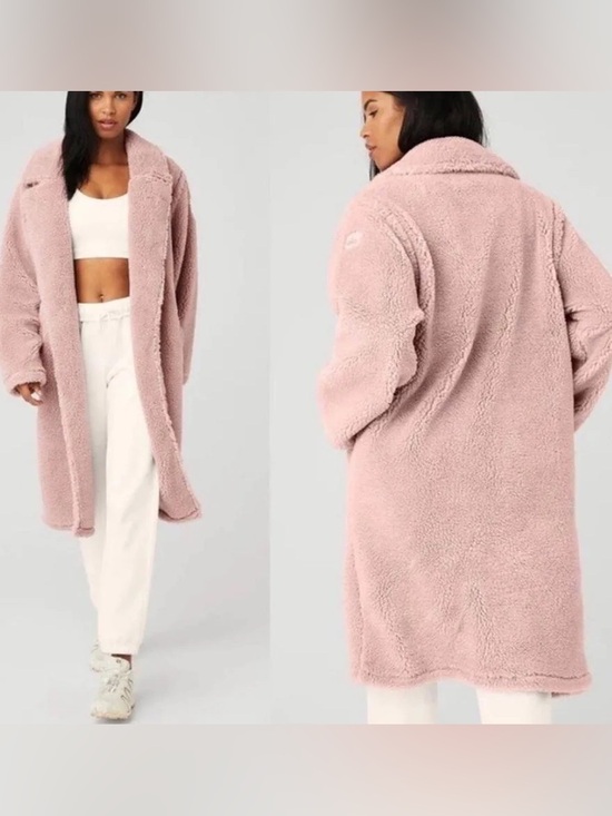 ALO Yoga Jackets & Blazers - Alo Blush Pink Oversized Sherpa Trench